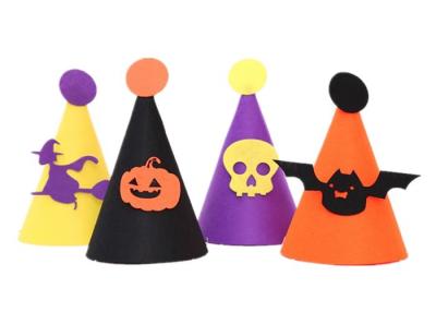 China Ornamentos de Halloween del fieltro del OEM y del ODM, sombrero de fieltro durable de moda de Diy en venta