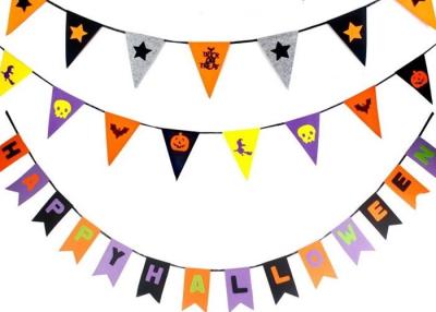China OEM 43 Colors Felt Holiday Decorations Halloween Garland For Halloween for sale