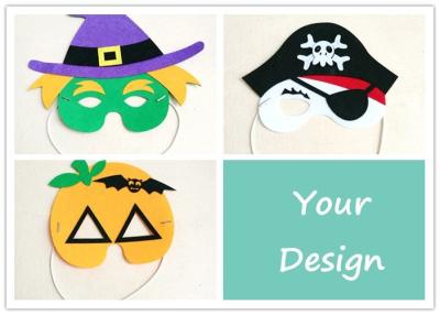 China Felt Diy Mask For Party , Halloween Childrens Party Masks Custom Size for sale