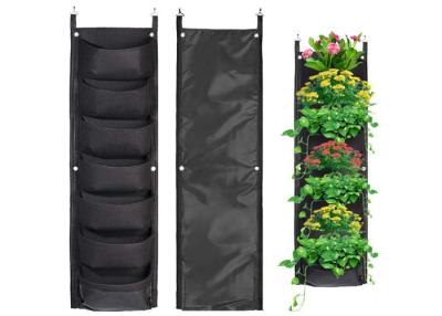 China Vertical Hanging Wall Felt Garden Planter With Roomy Pockets For Herbs Or Flowers for sale