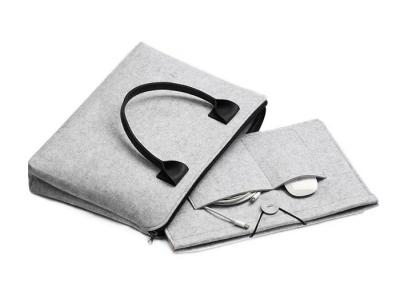China Saco múltiplo do caderno de feltro dos compartimentos com punho e bolsos do plutônio em 4 tamanhos à venda