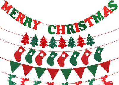 China 6 Set 55 PCS Merry Christmas And Happy New Year Banner for sale