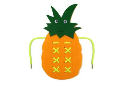 China Handmade 23*13cm Pineapple Laces Children'S Educational Toys à venda