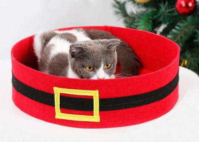 China Christmas Decoration 3mm 35*10cm Wool Felt Pet Cave For Cat for sale