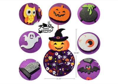 China Diy 50 Ornaments 6.4 Ounces Felt Holiday Decorations Halloween Pumpkin Witch for sale