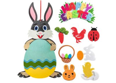China 28pcs Detachable Accessories Felt Rabbit Kit Cartoon Sticker Game Set for sale