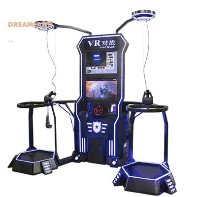 China Game Center VR Funny Space Games Machine 9D Simulator VR Walking Shooting Battle 1.6*3.25*2.5M for sale