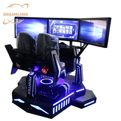 China 9D Arcade Machine F1 Game 3DOF 6 DOF 3 Screen Interactive Driving Dynamic Racing Car Driving Game Machine For Amusement Park Rides for sale