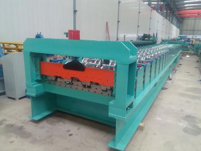 China PPGI Floor Deck Roll Forming Machine Concreate With Embossing Rollers For 1.2mm Thickness for sale