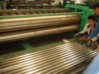 China Barrel Corrugation Machine Corrugated Iron Sheet Making Machine CE Approval for sale