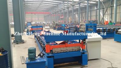 China Sheet Metal Corrugated Iron Rolling Machine 0.3m - 0.8mm Roof Tiles Making Machine for sale