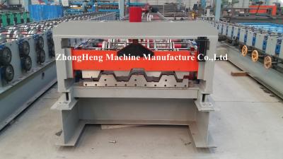 China Metal Trapezoidal Sheet Floor Deck Roll Forming Machine With 28 Roller Stations for sale