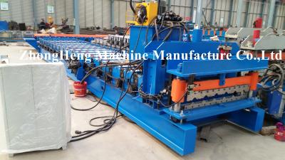 China Glazed Tile Roll Forming Machine / Machinery For Villar Roof Sheet Cold Bending for sale