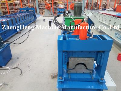 China 312 mm 230 Mpa Color Coated Steel Ridge Cap Tile Cold Roll Forming Machine for sale