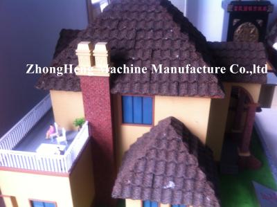 China PPGI Color Stone Coated Roof Tile Machine Steel Roofing Sheet Making Machine for sale