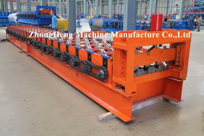 China Color Steel H75 Floor Metal Deck Roll Forming Machine / Roll Former Operations Safety for sale