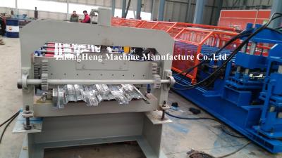 China 11kw Hydraulic Cutting Floor Decking Forming Machine With Pre Cutting Device for sale