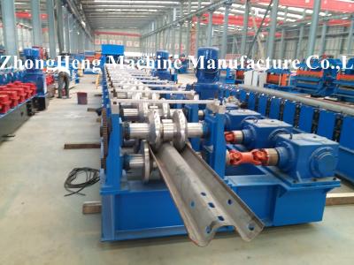 China 312 W Section / Highway Guardrail Forming Machine 3.2mm Thickness Gearbox Control for sale