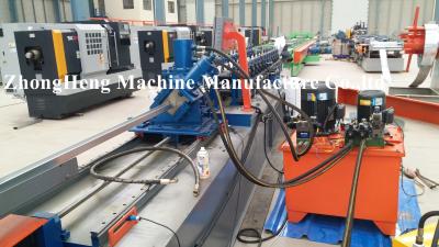 China Gear Transmit Metal Roll Forming Machine For 0.4mm Thickness Angle Profile With Rib for sale