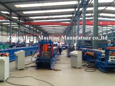 China 3mm Thickness steel C purlin roll Forming Machine for 80mm-300mm width , hydraulic cutting for sale