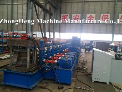 China W Profile Guardrail Roll Forming Machine with gearbox drive stations and prepunching device for sale
