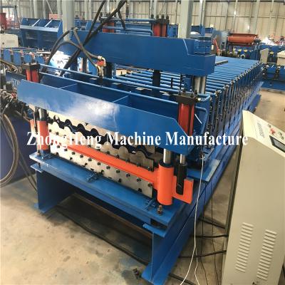 China Double Deck Glazed Tile Roll Forming Machine With Hydraulic Motor Control 25m/Min for sale