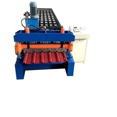 China Trapezoidal Sheet Cold Roll Forming Machine PPGI Metal Roof Forming Machine for sale