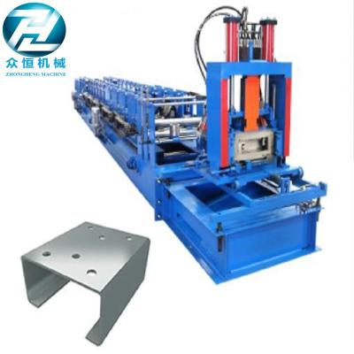 China Automatic Cutting C Channel Roll Forming Machine With Non Change Shearing Device for sale