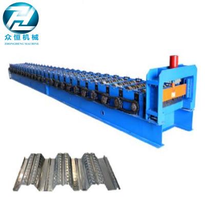 China 0.7-1.5 Thickness Roof Floor Deck Steel Roll Forming Machine For Construction for sale