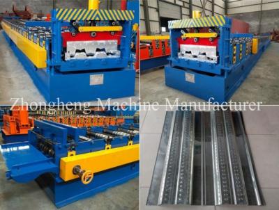 China High Strength 22KW Floor Deck Roll Forming Machine With Gearbox Drive for sale