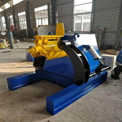 China Automatic High speed Hydraulic Uncoiler / Decoiler Equipment With Conveyor for sale