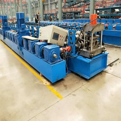 China Two wave Highway Guardrail Forming Machine Roll Former Machine 22kw + 22kw for sale