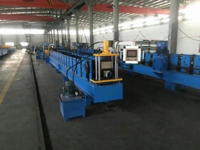 China Half Round / Rectangular Gutter Roll Forming Machine with hydraulic cutting for sale