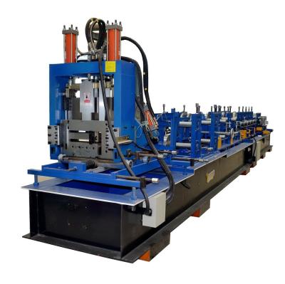 China Full Automatic Z Purlin Roll Forming Machine With Punching PLC Control System for sale
