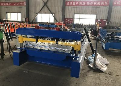 China 8 Kw Corrugated Roll Forming Machine , Roofing Sheet Metal Rolling Machine With PLC Control for sale
