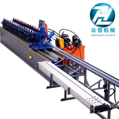 中国 80m/min C Uのスタッドおよびサーボ モーター切断制御を用いる機械を形作るトラック ロール 販売のため