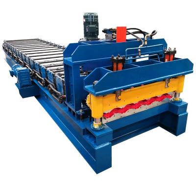 China Roof Panel metal roof roll forming machine / roof tile roll forming machine with 5.5kw motor for sale