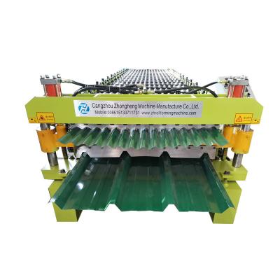 China Longitud modificada para requisitos particulares de la máquina formadora de rollos de la hoja de la techumbre ajustable en venta