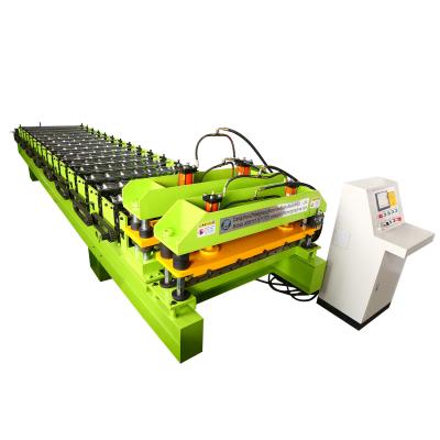China High Quality 1100 Glazed Roof Tile Roll Forming Machine Step Tile Roofing Sheet Forming Machinery for sale