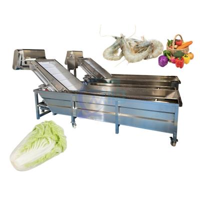 China Stable Fish Speed Cleaning Machine , Wear Resistant Automatic Vegetable Washer for sale