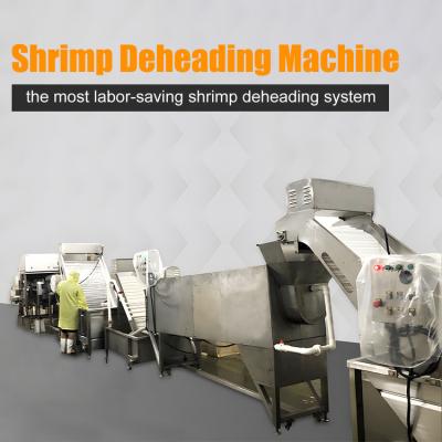 China Automatic Shrimp Deheading Machine 11.7KW Stainless Steel 304 Material for sale