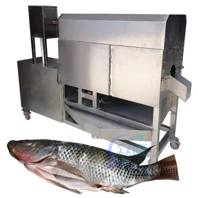 China New Type Automatic Fish Cleaning Fish Belly Splitting Cutting Filleting Killing Machine en venta