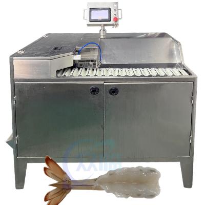 Cina Shrimp Smart Peeled and Gutted Shrimp shelling and visceral cutting machine for seafood processing factory in vendita