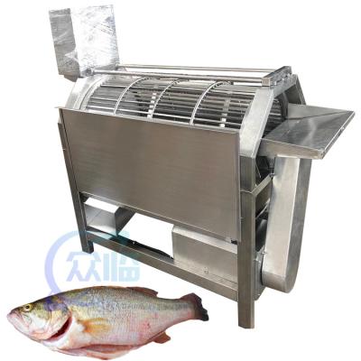 China Drum type automatic electric fish scale removal machine Stainless steel seafood processing equipment fish cleaning machi à venda