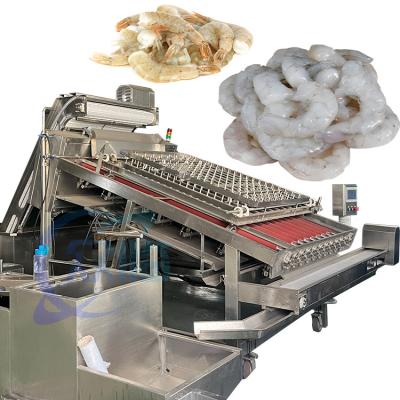 China Large Capacity Shrimp Peeling Equipment / Shrimp Peeler Deveiner / Shrimp Shells Removing Machine Te koop