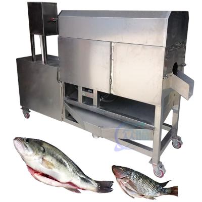 China A máquina de descascagem e visceral do peixe é feita de aço inoxidável 304 máquina de corte e limpeza do peixe à venda
