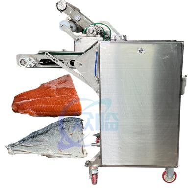 China Máquina semiautomática de descascar peixes Máquina de descascar lula e tilapia Máquina de lavar e processar peixes Máquina de descascar peixes à venda