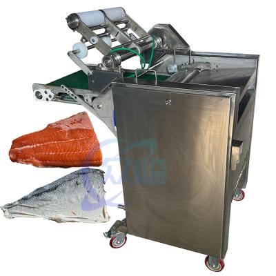 China Semi-automatic fish peeling machine fish processing and peeling production line electric peeling machine for sale