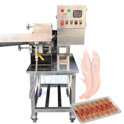 Chine Save Cost Semi-Automatic Sushi Shrimp Belly Cutting Machine Sushi Shrimp Cutter à vendre