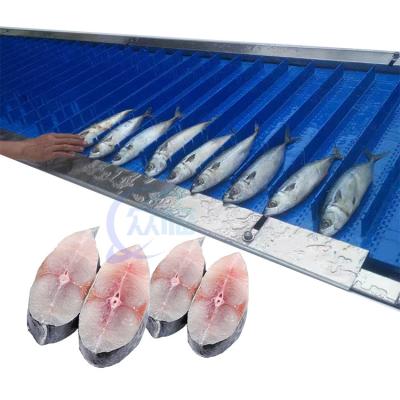 China Automatic fish cutter Fish head removal machine Frozen fish cutting machine for sale